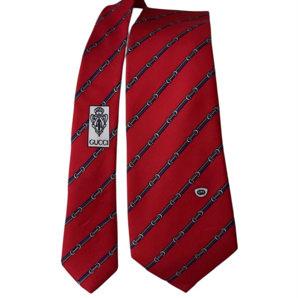 Gucci Horsebit Silk Jacquard Tie